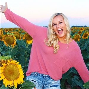 Pink Criss Cross Top